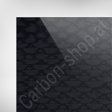 CFK Carbon Platte Design, 180x190x3 mm, hochglänzend