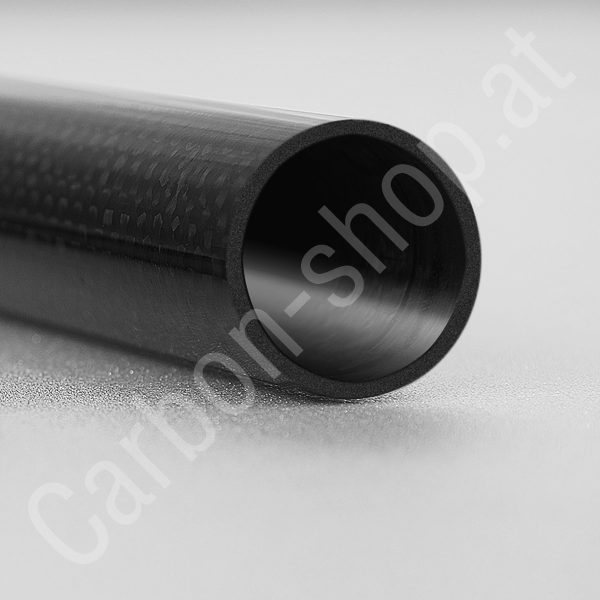 CFK Carbon Rohr 60mm x 56mm x 1 m Hochglanz Lackiert