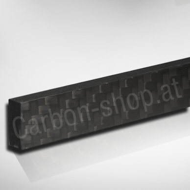 CFK Carbon Vierkant Vollstab, 480mm lang, 16mm x 6,7mm